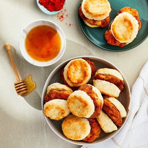 Great Value Southern Style Fully Cooked Chicken Breast Fillets – Whole, 32 oz (Frozen)