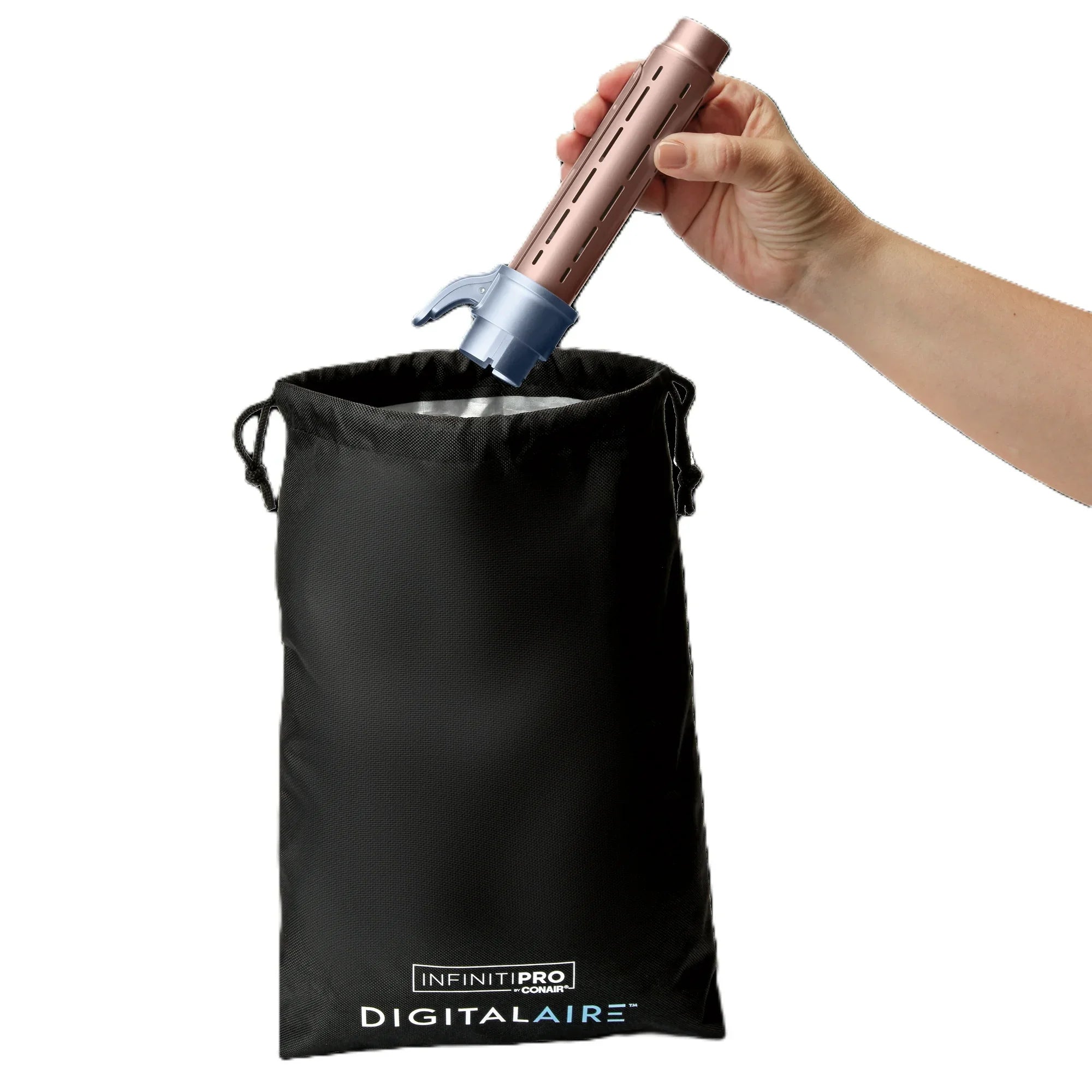 InfinitiPRO DigitalAIRE Wet-to-Dry Styling Wand with Multiple Attachments & Storage Bag