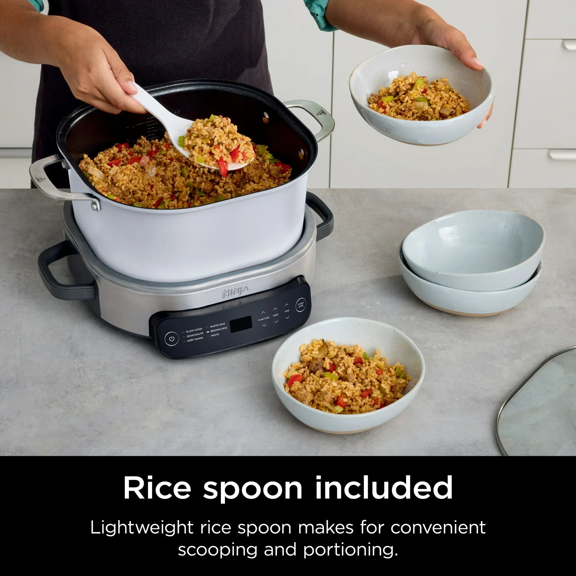 Ninja Everyday 10-in-1 PossibleCooker MC1100 – 6.5 Qt Multi-Cooker for Pressure Cooking, Slow Cooking, and More, White