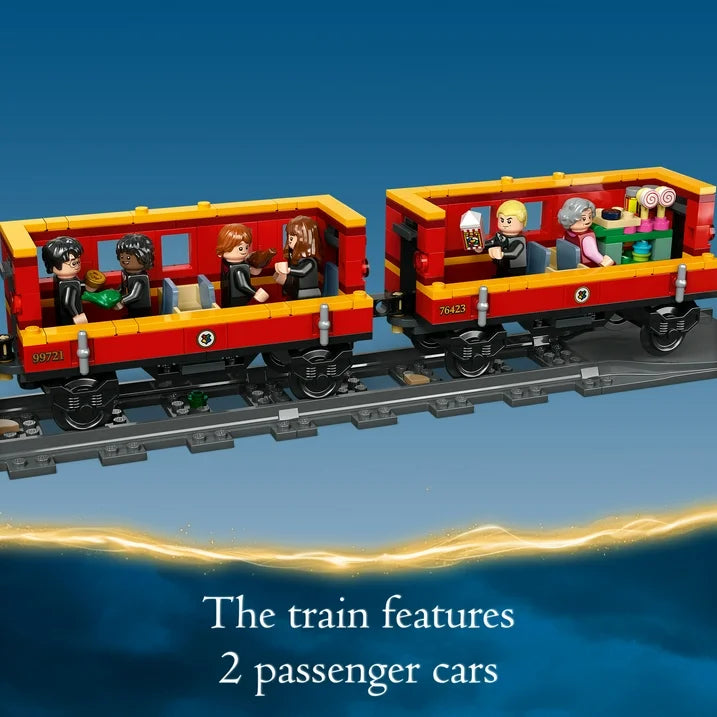 LEGO Harry Potter Hogwarts Express & Hogsmeade Station Building Set 76423 – Collectible Train Playset with 8 Minifigures