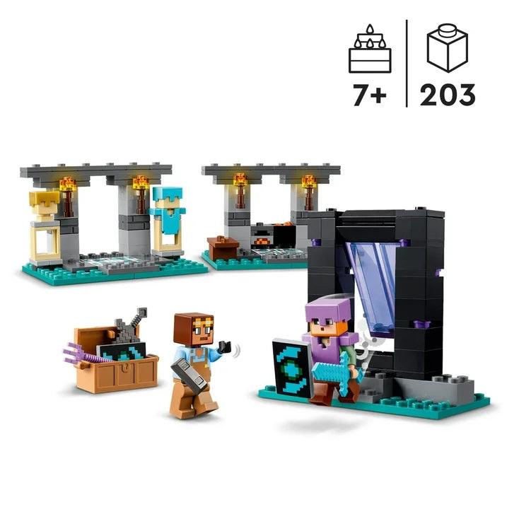 LEGO® Minecraft™ Gift Set – 5 Buildable Sets in One Box with 15 Characters & Accessories: Steve’s Desert Expedition, The Armory, The Nether Lava Battle, The Illager Desert Patrol & The Lush Cave Fight – Set 66805