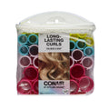 Conair Magnetic Hair Rollers, 36-Count Multi-Size Set with Snap-On Covers & Travel Pouch for Beautiful Curls