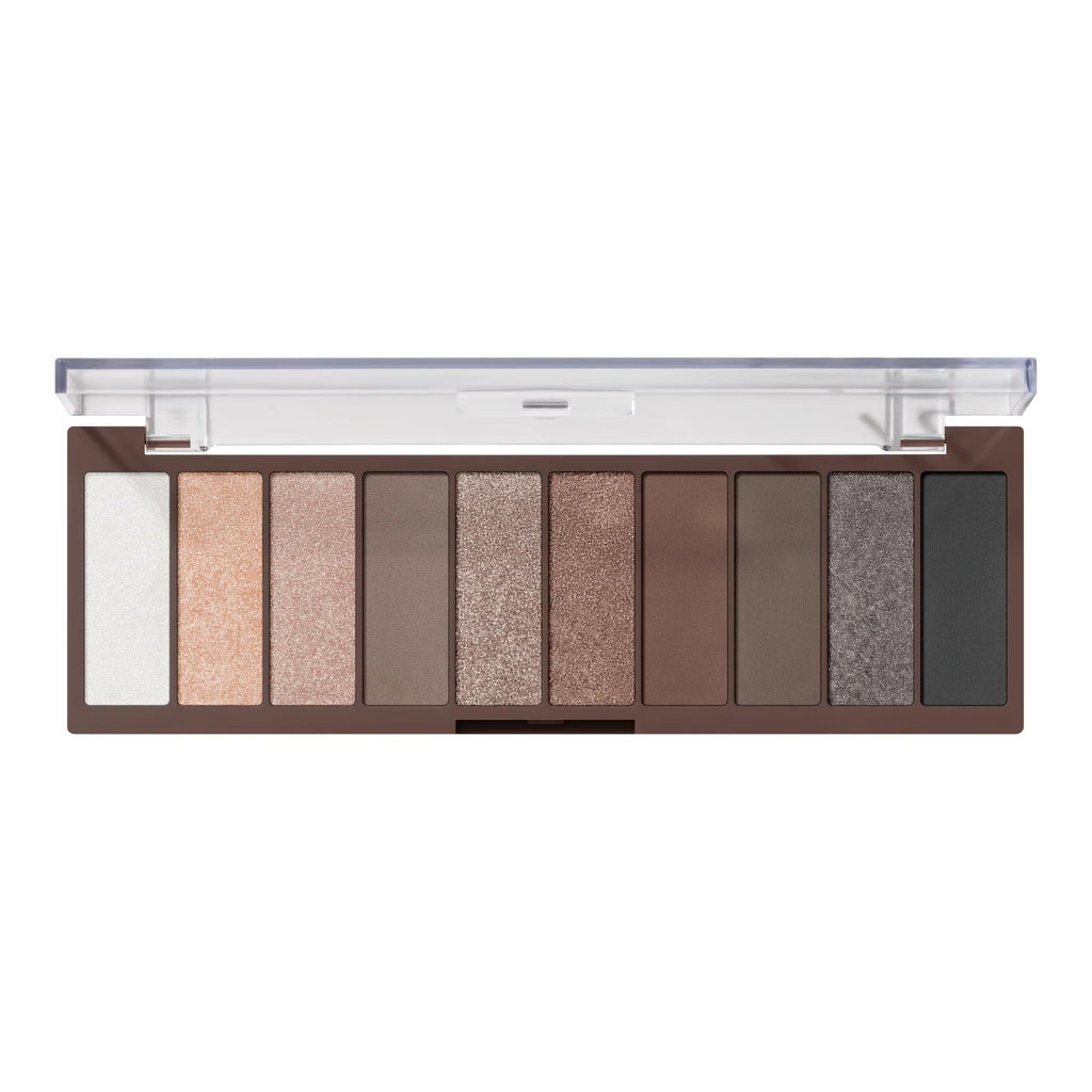 e.l.f. Perfect 10 Eyeshadow Palette – Everyday Smoky, 10 Neutral & Smoky Shades